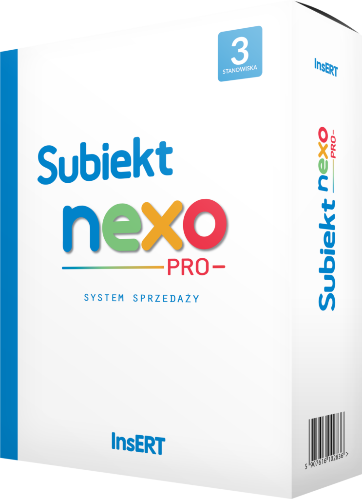 InsERT Subiekt nexo PRO – licencja na 3 stanowiska