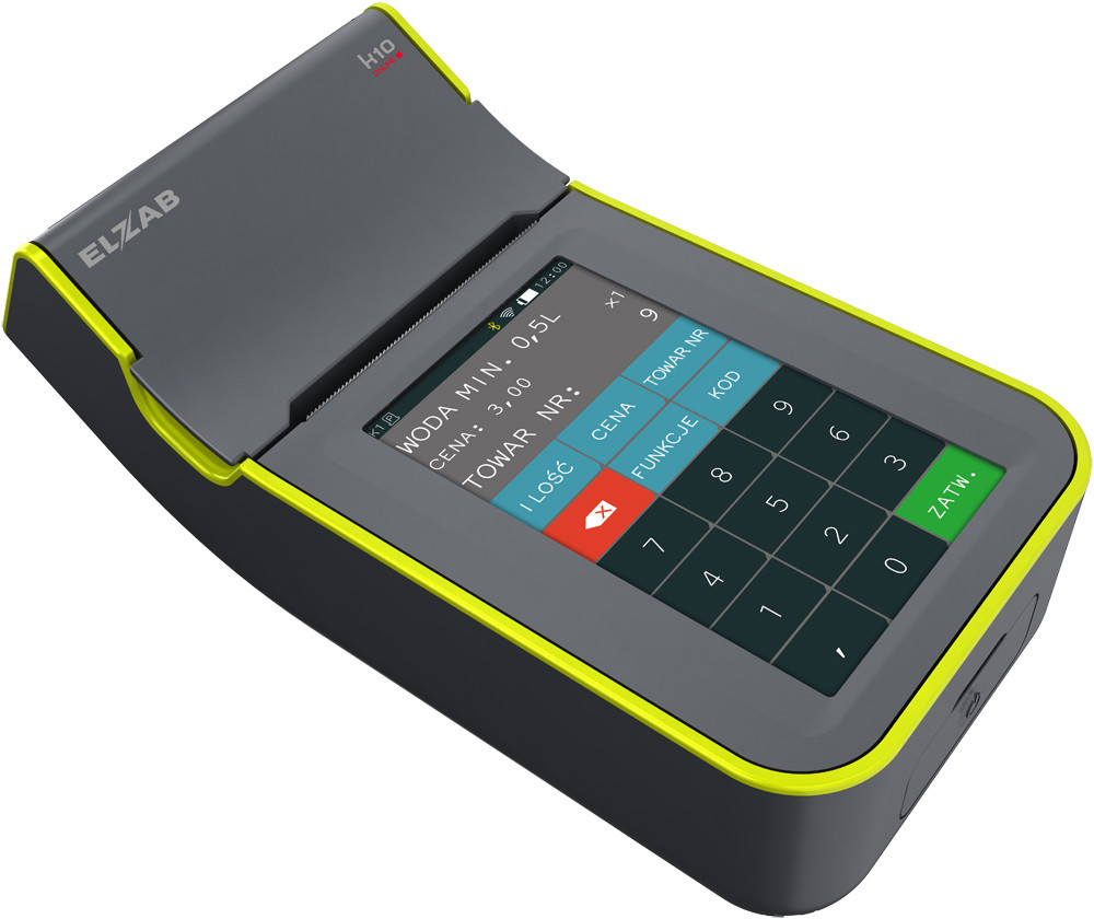 Kasa fiskalna ELZAB K10 ONLINE BT/WiFi/EX popielato-zielona